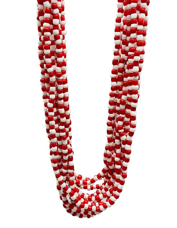 (set of 12) Shango santeria necklace (image for) (set of 12) Shango santeria necklace